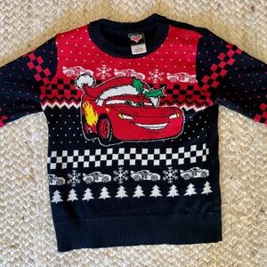 Disney Cars Kids Sweater - Red, Black, and White